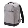 Antidiebstahl Rucksack 'Warschau' aus Polyester Hellgrau