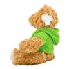 Plüsch-Teddybär 'Olaf' mit aufgestickten Augen Grün
