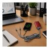 3-in-1 Ladekabel 'Belfast' aus Aluminium und Nylon Schwarz