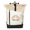 rPET (600D) Rolltop-Rucksack Marlene beige