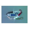 Mini-Taschenlampe aus Aluminium mit Karabiner Grün | ohne Werbeanbringung | Nicht verfügbar | Nicht verfügbar