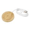 Wireless-Ladegerät aus Bambus inkl.  Kabel hellbraun | ohne Werbeanbringung | Nicht verfügbar | Nicht verfügbar