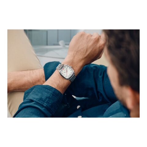 Wenger Vintage Classic Weiß Uhr Gravur Uhr