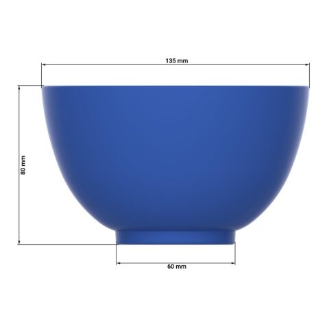 Müslischale &quot;1 Colour&quot; matt standard blau PP | ohne Werbeanbringung | Nicht verfügbar | Nicht verfügbar