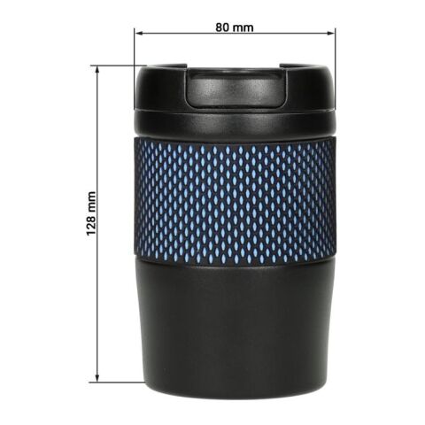 Isolierbecher &quot;Temptation&quot;, klein, mit Manschette schwarz | ohne Werbeanbringung | Nicht verfügbar | Nicht verfügbar