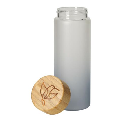 Glasflasche &quot;Frosted&quot; 0,55 l grau | ohne Werbeanbringung | Nicht verfügbar | Nicht verfügbar