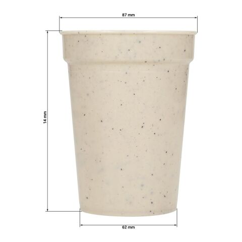 Trinkbecher &quot;Pfand&quot; 0,3 l, ISCC-zertifiziert beigebraun | ohne Werbeanbringung | Nicht verfügbar | Nicht verfügbar