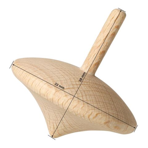 Kreisel &quot;Classic Holz&quot; natur | ohne Werbeanbringung | Nicht verfügbar | Nicht verfügbar