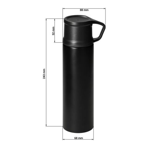 Vakuumflasche &quot;Kibo&quot;, 500 ml schwarz | ohne Werbeanbringung | Nicht verfügbar | Nicht verfügbar