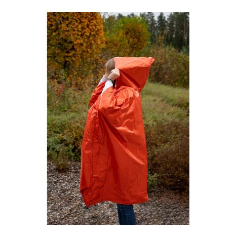 Outdoorponcho "Survival" orange | ohne Werbeanbringung | Nicht verfügbar | Nicht verfügbar