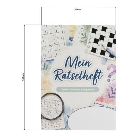 Rätselheft, DIN A5 weiß/schwarz