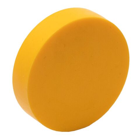 Radiergummi "Rund" standard gelb | 1-farbiger Tampondruck | Vorderseite mittig | Ø 30 mm