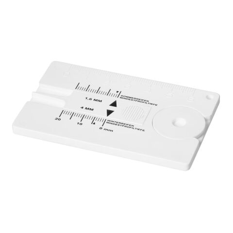 Reifenprofilmesser &quot;Card&quot; weiß | ohne Werbeanbringung | Nicht verfügbar | Nicht verfügbar