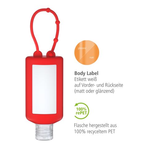 Duschgel &quot;Ingwer-Limette&quot; Rot | ohne Werbeanbringung