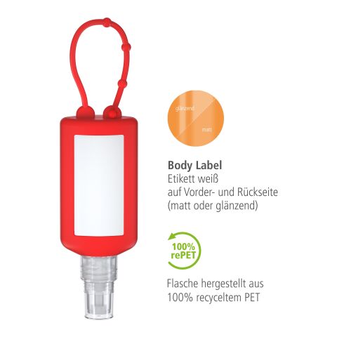 Handreinigungsspray Rot | ohne Werbeanbringung