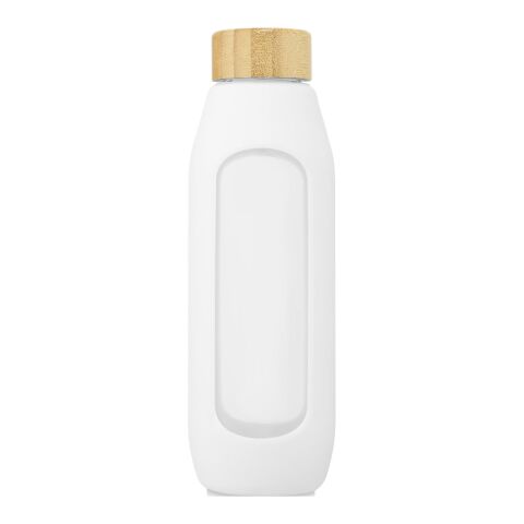 Tidan 600 ml Flasche aus Borosilikatglas mit Silikongriff weiß