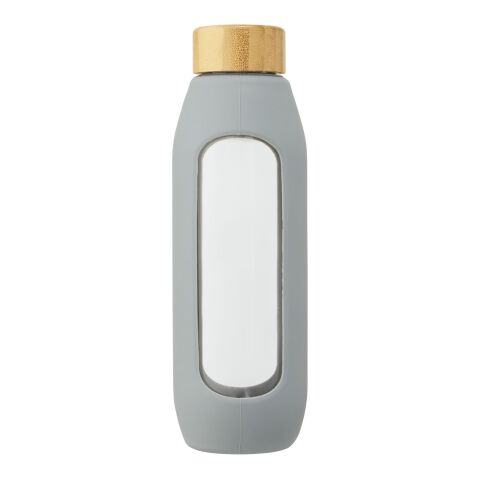 Tidan 600 ml Flasche aus Borosilikatglas mit Silikongriff Standard | grau | ohne Werbeanbringung | Nicht verfügbar | Nicht verfügbar