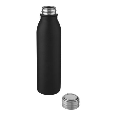 Harper 700 ml RCS-zertifizierte Sportflasche aus Edelstahl mit Metallschlaufe schwarz