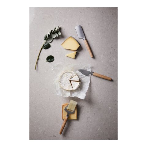 VINGA Retro Käsemesser-Set braun | ohne Werbeanbringung | Nicht verfügbar | Nicht verfügbar