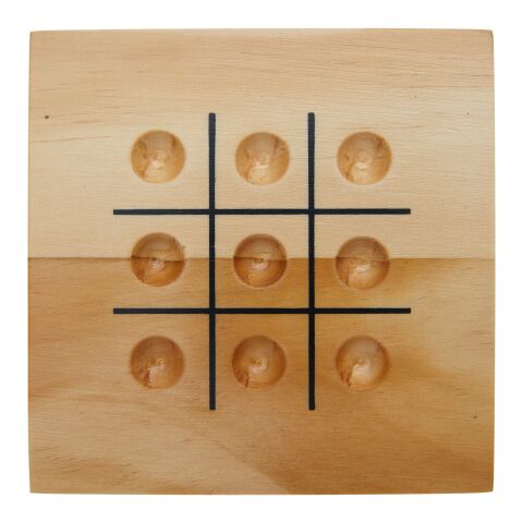 Strobus Tic-Tac-Toe Spiel aus Holz Standard | natur | ohne Werbeanbringung | Nicht verfügbar | Nicht verfügbar