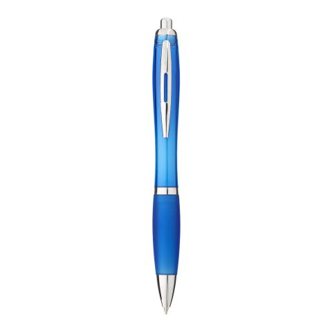 Nash Kugelschreiber mit farbigem Schaft und Griff - blaue Tinte Priority | aquablau | Digitaldruck | Schaft gesamte Länge | 60 mm x 8 mm