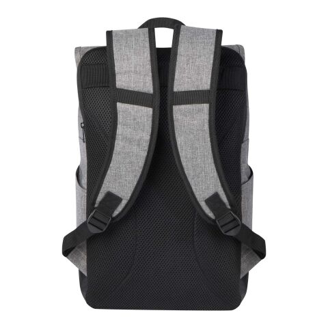 Hoss 15,6&quot; Rolltop Laptop-Rucksack Standard | heather grau-schwarz | ohne Werbeanbringung | Nicht verfügbar | Nicht verfügbar | Nicht verfügbar