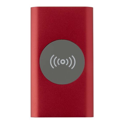 Juice 4000 mAh Typ-C kabellose Powerbank aus recyceltem Aluminium  Standard | rot | ohne Werbeanbringung | Nicht verfügbar | Nicht verfügbar