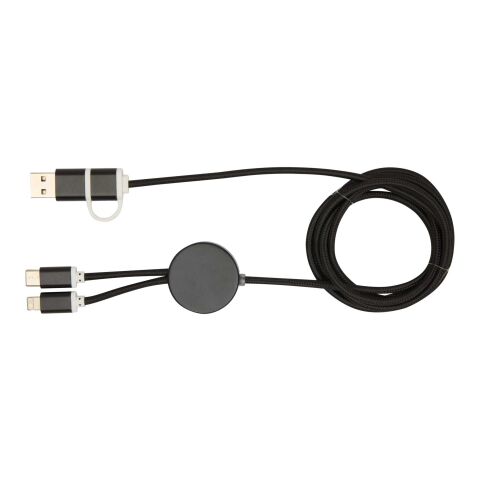 Alasia 150 cm 5-in-1 Kabel aus recyceltem Kunststoff für Datenübertragung und 27W Schnellladung Standard | schwarz | ohne Werbeanbringung | Nicht verfügbar | Nicht verfügbar