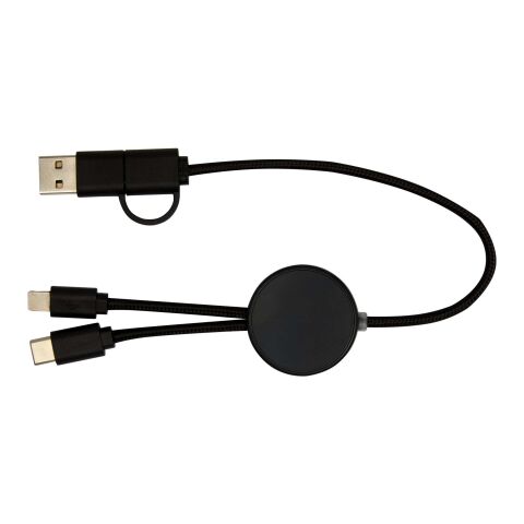 Citala 30 cm 5-in-1 Kabel aus recyceltem Kunststoff für Datenübertragung und 27W Schnellladung Standard | schwarz | ohne Werbeanbringung | Nicht verfügbar | Nicht verfügbar