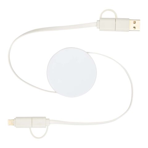 Citala 90 cm 5-in-1 Kabel aus recyceltem Kunststoff für Datenübertragung und 40W Schnellladung Standard | weiß | ohne Werbeanbringung | Nicht verfügbar | Nicht verfügbar