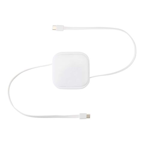 Gloas Aufrollbares 5 in 1 Kabel aus Recyclingmaterial mit Datensynchronisierung und 100 W Schnellladefunktion sowie Smartphone Toolkit Standard | weiss | ohne Werbeanbringung | Nicht verfügbar | Nicht verfügbar