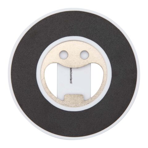 Ain Magnetische Smartphonehalterung  aus recyceltem Kunststoff mit Flaschenöffner  Standard | weiss | ohne Werbeanbringung | Nicht verfügbar | Nicht verfügbar