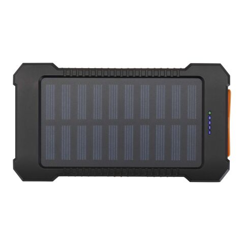 Altair 10 W 5000 mAh robuste Solar Powerbank aus recyceltem Kunststoff mit integrierter Taschenlampe Standard | schwarz | ohne Werbeanbringung | Nicht verfügbar | Nicht verfügbar