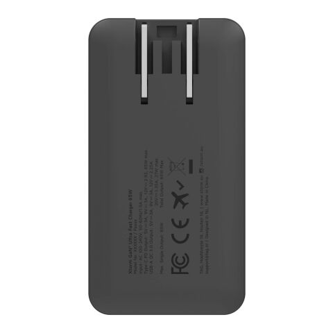 Xtorm 65 W Schnellladegerät für unterwegs mit Kabel und Reiseetui Standard | schwarz | ohne Werbeanbringung | Nicht verfügbar | Nicht verfügbar