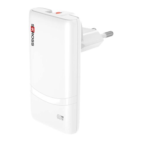 SKROSS® Klip Slim 65W Mehrfach-Ladegerät weiß