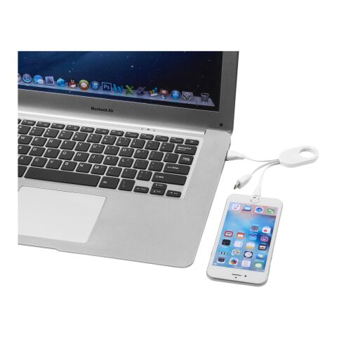 Troop 3-in-1-Ladekabel Standard | weiß | ohne Werbeanbringung | Nicht verfügbar | Nicht verfügbar | Nicht verfügbar