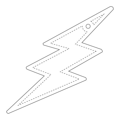 RFX™ Reflektierender TPU-Aufhänger Blitz weiß | ohne Werbeanbringung | Nicht verfügbar | Nicht verfügbar