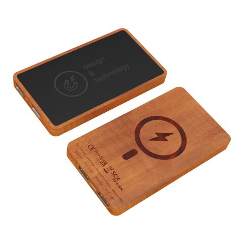 SCX.design P39 5000 mAh 5W magnetische kabellose Powerbank holz | ohne Werbeanbringung | Nicht verfügbar | Nicht verfügbar