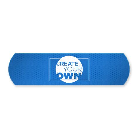 10 Stück individuell gestaltbare Pflaster mit vollfarbig bedrucktem Papiertasche weiß | Digitaldruck | Vorderseite | 74 mm x 125 mm