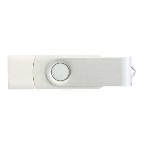 OTG Rotate USB Typ-C Stick Weiß | 64 GB | 1-farbiger Tampondruck | Vorderseite | 27 mm x 13 mm