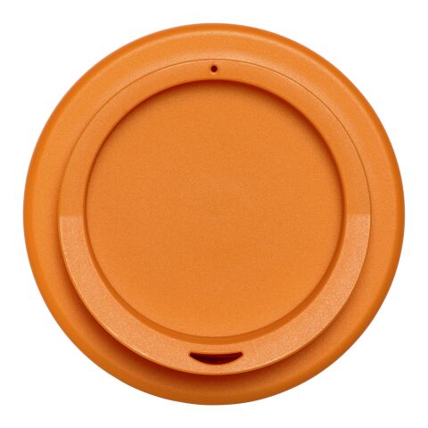 Americano® 350 ml Isolierbecher mit Schutzring und Schraubverschluss weiss-orange | ohne Werbeanbringung | Nicht verfügbar | Nicht verfügbar