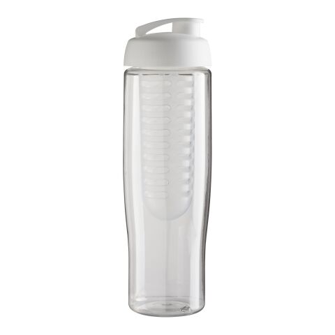 H2O Tempo® 700 ml Sportflasche mit Klappdeckel und Infusor weiß-weiß | ohne Werbeanbringung | Nicht verfügbar | Nicht verfügbar
