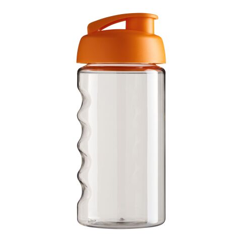 H2O Bop® 500 ml Sportflasche mit Klappdeckel transparent-orange | ohne Werbeanbringung | Nicht verfügbar | Nicht verfügbar