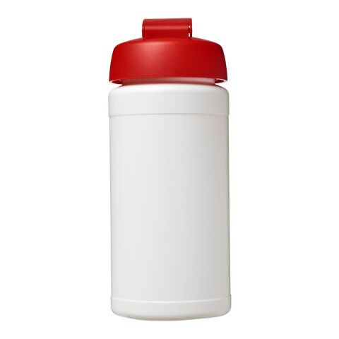 Baseline® Plus 500 ml Sportflasche mit Klappdeckel weiss-rot | ohne Werbeanbringung | Nicht verfügbar | Nicht verfügbar