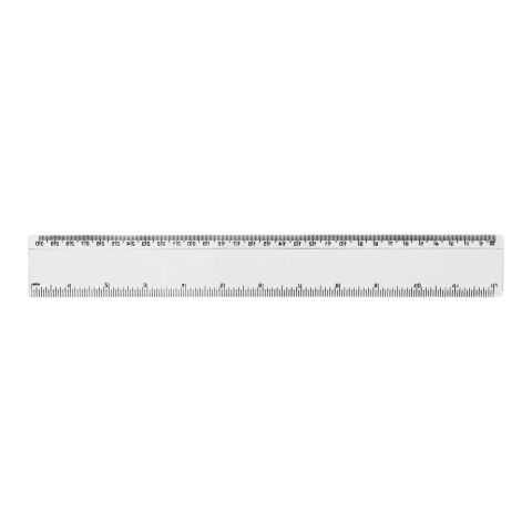 Renzo 30 cm Kunststoff-Lineal weiß | ohne Werbeanbringung | Nicht verfügbar | Nicht verfügbar