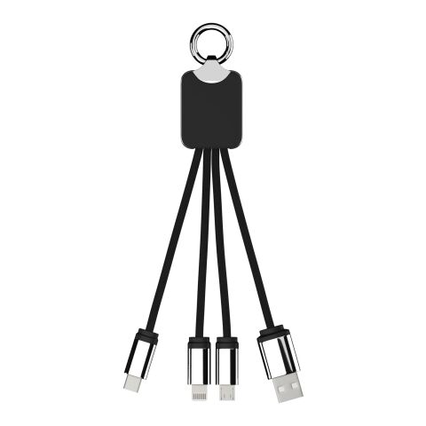 SCX.design C15 Quatro Ladekabel mit Leuchtlogo Standard | blau-schwarz | ohne Werbeanbringung | Nicht verfügbar | Nicht verfügbar