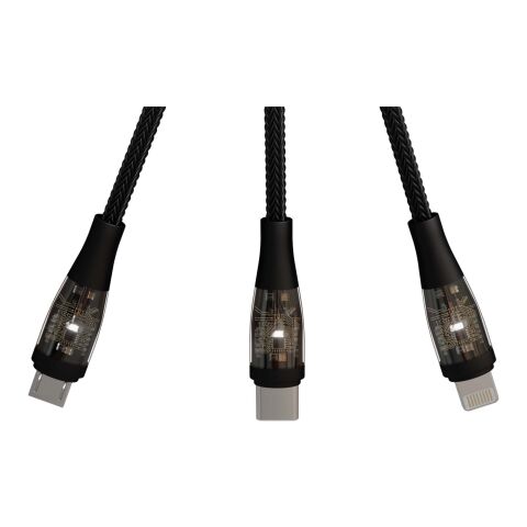 SCX.design C50 100 W/5 A 5-in-1 Schnellladekabel mit Digitalanzeige Standard | Schwarz | ohne Werbeanbringung | Nicht verfügbar | Nicht verfügbar