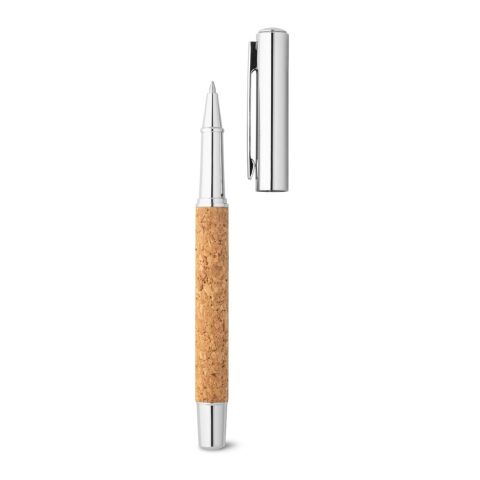 ANDREW. Roller mit Körper aus rostfreiem Stahl (90% rSS) und Kork mit Clip Natur | ohne Werbeanbringung | Nicht verfügbar | Nicht verfügbar | Nicht verfügbar