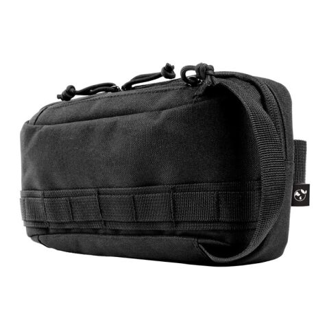 EDINBURGH. Gürteltasche aus hochdichtem 600D-Recyclingpolyester und 210D-Recyclingpolyesterfutter Schwarz | ohne Werbeanbringung