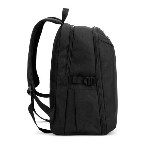 UDINE. Rucksack mit komplett öffnendem Fach schwarz | ohne Werbeanbringung | Nicht verfügbar | Nicht verfügbar | Nicht verfügbar